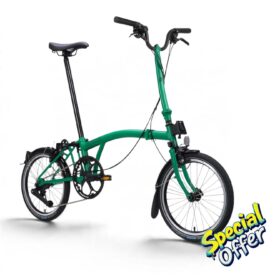 Brompton C Line - 12 Speed - inkl. Rack H Typ (hoch/ high) - Palm Green